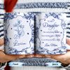 To My Daughter, The Only Thing Better Than Being Your Mother, Floral Pattern and Butterflies - Personalized Custom Coffee Mug - DAU169_MG