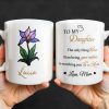 To My Daughter, The Only Thing Better Than Being Your Mother, Flower and Heart - Personalized Custom Coffee Mug - DAU166_MG
