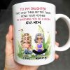 To My Daughter The Only Thing Better Than Being Your Mother Is Watching You Be A Mom, Mother And Daughter, Flowers - Personalized Custom Coffee Mug - DAU174_MG