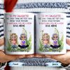 To My Daughter The Only Thing Better Than Being Your Mother Is Watching You Be A Mom, Mother And Daughter, Flowers - Personalized Custom Coffee Mug - DAU174_MG