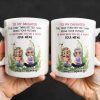 To My Daughter The Only Thing Better Than Being Your Mother Is Watching You Be A Mom, Mother And Daughter, Flowers - Personalized Custom Coffee Mug - DAU174_MG