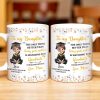 To My Daughter, The Only Thing Better Than Being Your Mother Is Watching You Graduate, Flowers and Butterflies - Personalized Custom Coffee Mug - GRAD009_MG