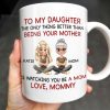 To My Daughter Watching You Be A Mom - Personalized Custom Coffee Mug - DAU123_MG