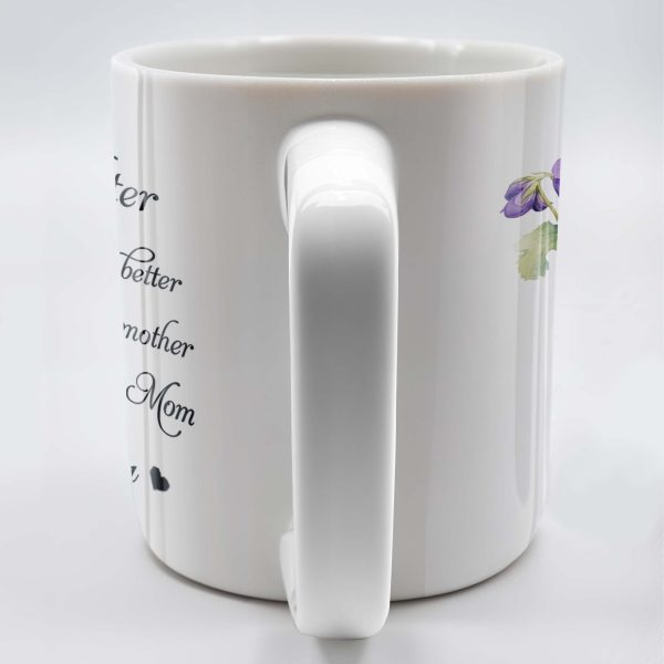 To My Daughter Watching You Be A Mom Pansy Flower Mug - Personalized Custom Coffee Mug - DAU079_MG