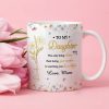To My Daughter Watching You Be a Mom Personalized Floral Mug Touching Mother's Day Gift from Mom to Daughter