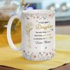 To My Daughter Watching You Be a Mom Personalized Floral Mug Touching Mother's Day Gift from Mom to Daughter