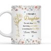 To My Daughter Watching You Be a Mom Personalized Floral Mug Touching Mother's Day Gift from Mom to Daughter