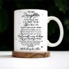 To My Daughter with Pansy Flower and Butterflies - Personalized Custom Coffee Mug - FM006_MG