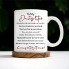 To My Daughter, You Believed You Could, So You Did, Graduate Cap and Gown - Personalized Custom Coffee Mug - GRAD014_MG