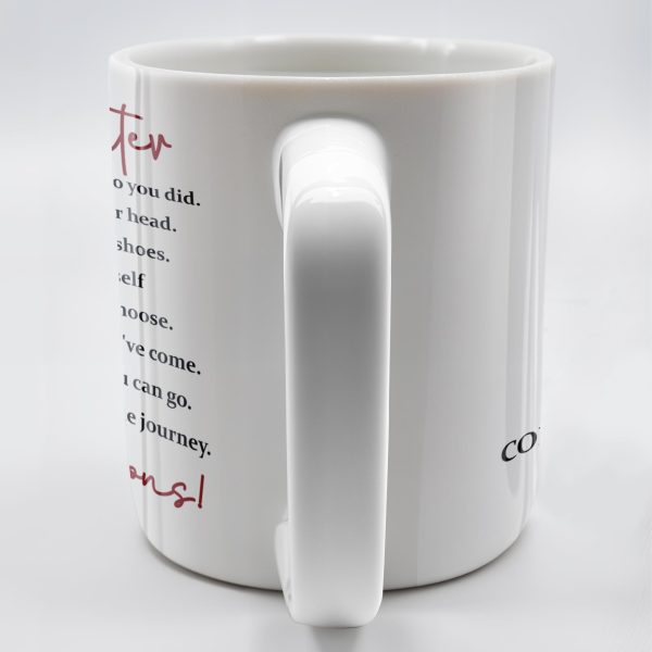 To My Daughter, You Believed You Could, So You Did, Graduate Cap and Gown - Personalized Custom Coffee Mug - GRAD014_MG