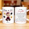 To My Daughter, You've Worked So Hard To Make Your Dreams Come True, Graduation Cap and Balloons - Personalized Custom Coffee Mug - GRAD013_MG
