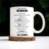 To My Dearest Grandson Love From Grandma With Pansy Flower Design - Personalized Custom Coffee Mug - GSN024_MG
