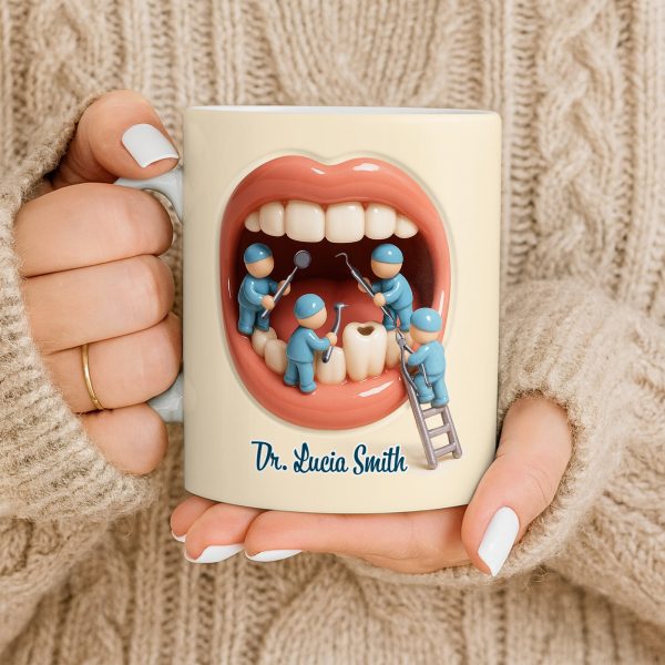 To My Favorite Dentist, A Smile Better Than Any - Personalized Custom Coffee Mug - DOC069_MG