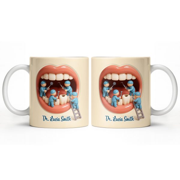 To My Favorite Dentist, A Smile Better Than Any - Personalized Custom Coffee Mug - DOC069_MG