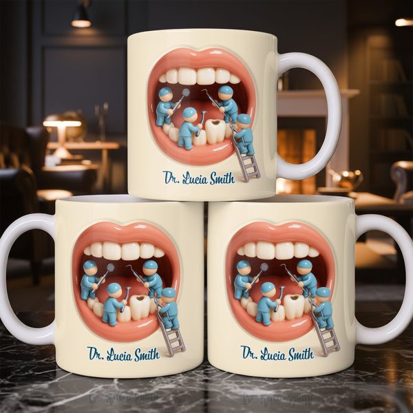 To My Favorite Dentist, A Smile Better Than Any - Personalized Custom Coffee Mug - DOC069_MG
