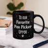 To My Favorite Poo Picker Upper Dog Dad Fun 3D Effect Dogs - Personalized Mug
