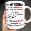 To My Godson, The Only Thing Better Than Being Your Godfather, Fist Bump - Personalized Custom Coffee Mug - SON043_MG