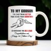 To My Godson, The Only Thing Better Than Being Your Godfather, Fist Bump - Personalized Custom Coffee Mug - SON043_MG