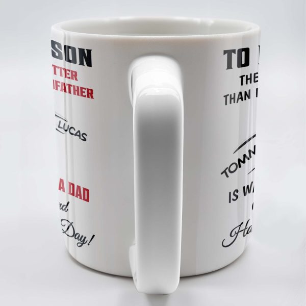 To My Godson, The Only Thing Better Than Being Your Godfather, Fist Bump - Personalized Custom Coffee Mug - SON043_MG