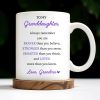 To My Granddaughter, Always Remember You Are Braver Than You Believe - Personalized Custom Coffee Mug - GRAD321_MG