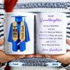 To My Granddaughter, Always Remember You Are Braver Than You Believe - Personalized Custom Coffee Mug - GRAD321_MG