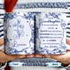 To My Granddaughter, Always Remember You Are Braver Than You Believe, Floral Pattern - Personalized Custom Coffee Mug - GDT295_MG