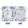 To My Granddaughter, Always Remember You Are Braver Than You Believe, Floral Pattern - Personalized Custom Coffee Mug - GDT295_MG