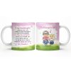 To My Granddaughter Feel My Love Morning Noon And Night - Personalized Custom Coffee Mug - GDT534_MG