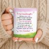 To My Granddaughter Feel My Love Morning Noon And Night - Personalized Custom Coffee Mug - GDT534_MG
