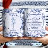To My Granddaughter, Never Forget How Much I Love You, Flowers And Decorative Borders - Personalized Custom Coffee Mug - GDT296_MG