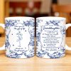 To My Granddaughter, Never Forget How Much I Love You, Flowers And Decorative Borders - Personalized Custom Coffee Mug - GDT296_MG