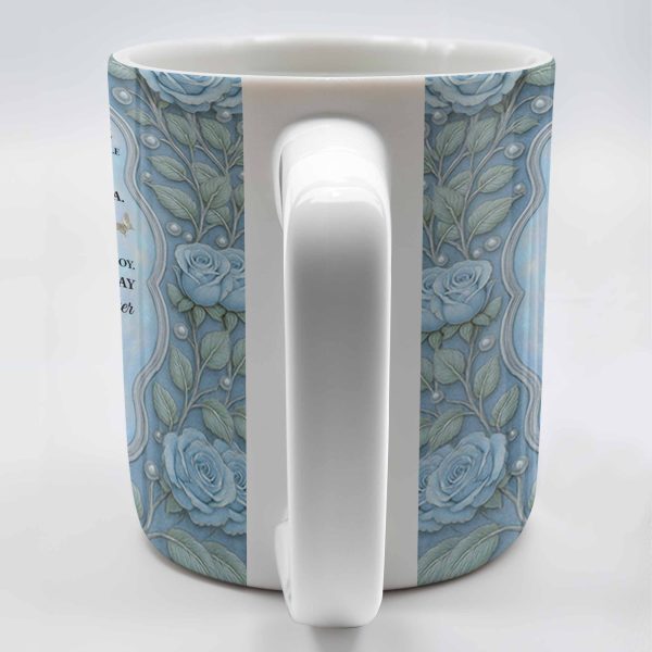 To My Granddaughter, Once Upon A Time, Roses And Butterflies - Personalized Custom Coffee Mug - GDT403_MG