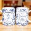 To My Granddaughter, Once Upon A Time There Was A Little Girl Who Stole My Heart, Floral Patterns - Personalized Custom Coffee Mug - GDT297_MG