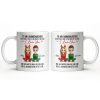 To My Granddaughter, Proud And Loving Message With Christmas Outfits - Personalized Custom Coffee Mug - GDT527_MG