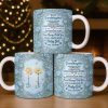 To My Granddaughter, Roses and Crowns Design - Personalized Custom Coffee Mug - GDT541_MG