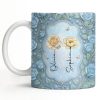To My Granddaughter, Roses and Crowns Design - Personalized Custom Coffee Mug - GDT541_MG