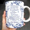 To My Granddaughter, Whenever You Feel Overwhelmed, Flowers And Crown - Personalized Custom Coffee Mug - GDT299_MG