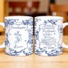 To My Granddaughter, Whenever You Feel Overwhelmed, Flowers And Crown - Personalized Custom Coffee Mug - GDT299_MG