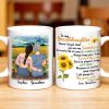 To My Granddaughter You Are My Sunshine Sunflower Mug - Personalized Custom Coffee Mug - GDT322_MG