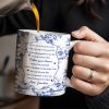 To My Granddaughter, You Are One Of My Greatest Joys, Floral Pattern - Personalized Custom Coffee Mug - GDT298_MG
