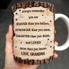 To My Grandson, Always Remember You Are Braver, Graduation Cap and Diploma - Personalized Custom Coffee Mug - GRAD320_MG