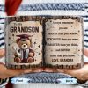 To My Grandson, Always Remember You Are Braver, Graduation Cap and Diploma - Personalized Custom Coffee Mug - GRAD320_MG