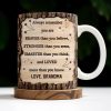 To My Grandson, Always Remember You Are Braver, Graduation Cap and Diploma - Personalized Custom Coffee Mug - GRAD320_MG