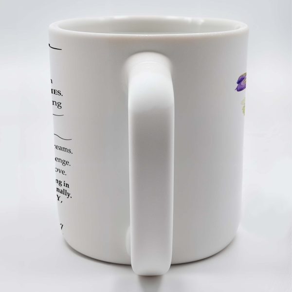 To My Grandson Encouragement And Love Message With Pansy Flowers - Personalized Custom Coffee Mug - GSN021_MG