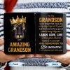 To My Grandson Never Forget That I Love You, Be Awesome, Text - Personalized Custom Coffee Mug - GSN055_MG