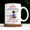 To My Grandson, The Only Thing Better Than Being Your Grandma, Family and Cityscape - Personalized Custom Coffee Mug - GSN057_MG