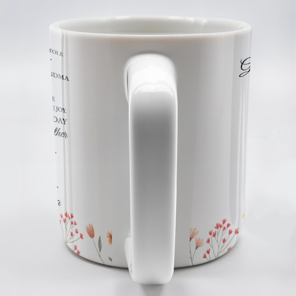 To My Great Granddaughter, Once Upon A Time, Flowers and Hearts - Personalized Custom Coffee Mug - GDT243_MG