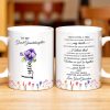 To My Great Granddaughter, Once Upon A Time, Flowers and Hearts - Personalized Custom Coffee Mug - GDT243_MG