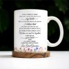 To My Great Granddaughter, Once Upon A Time, Flowers and Hearts - Personalized Custom Coffee Mug - GDT243_MG