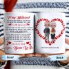 To My Husband Forever Love Message With Hearts And Couple - Personalized Custom Coffee Mug - CPL262_MG